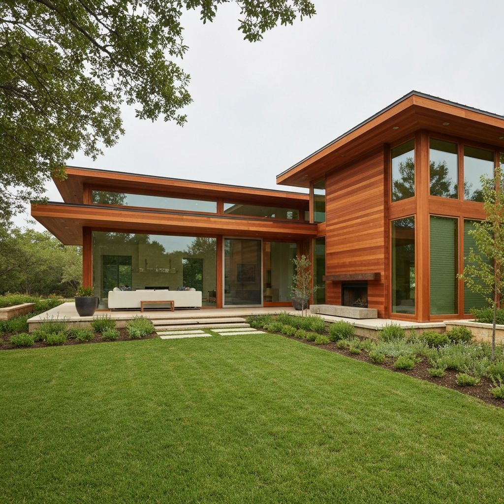 Modern family home in Cedar Park featuring contemporary design and spacious layout